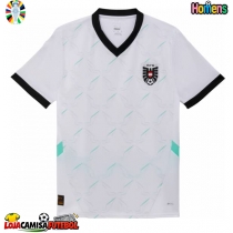 Camisa de Futebol Áustria Equipamento Secundário Europeu 2024 Manga Curta